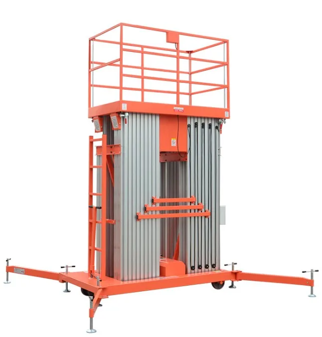 500kg 8m 10m 12m model hydraulic man lift electric ladder aluminum work platform