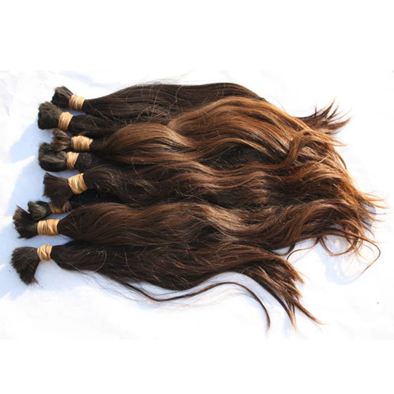 Russian human hair extensions unprocessed 100% virgin human hair bulk extension human braiding hair bulk no weft