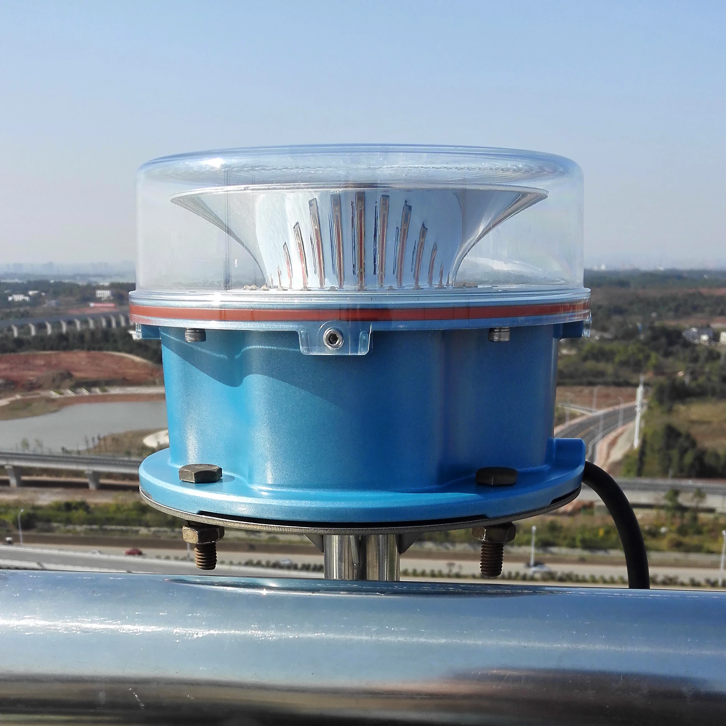 Red flashing with light intensity 2000cd LED medium intensity aircraft beacon light to tower blocks tower cranes bridge chimney