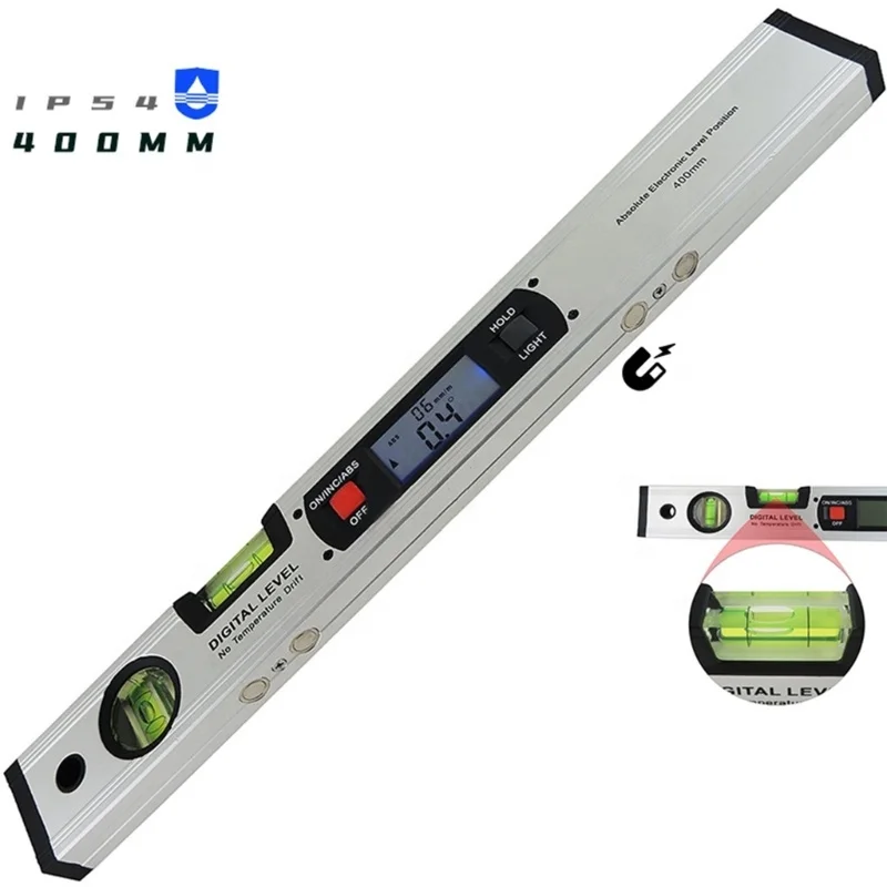 400mm 16inch Digital Level 360 Degree Range Angle Finder Spirit Level Protractor Upright 4 Magnets digital inclinometer