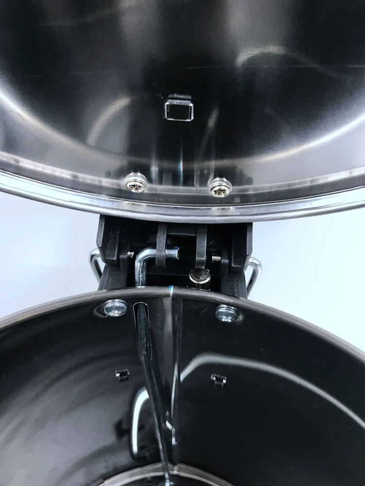 12L Waste Bin Stainless Steel Dustbin Foot Pedal Waste Bin