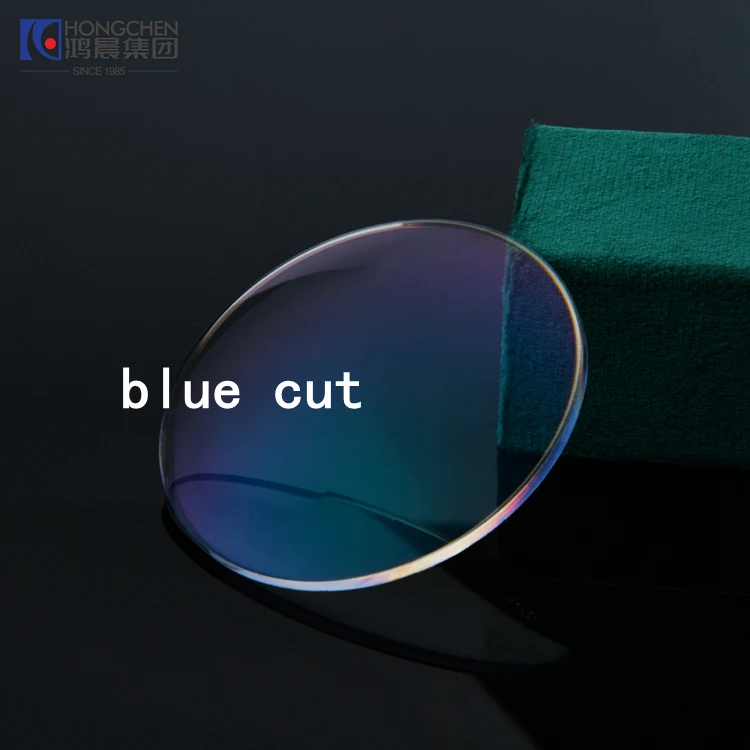 Cheap Price 1.67 Blue Cut HMC  Single Vision Anti Blue Light Glasses Lenses Optical