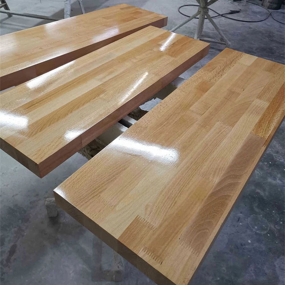 China Factory Professional Production And Sales Up To 6 Meters Long Solid Beech Finger Jointed Planks Wooden Countertop