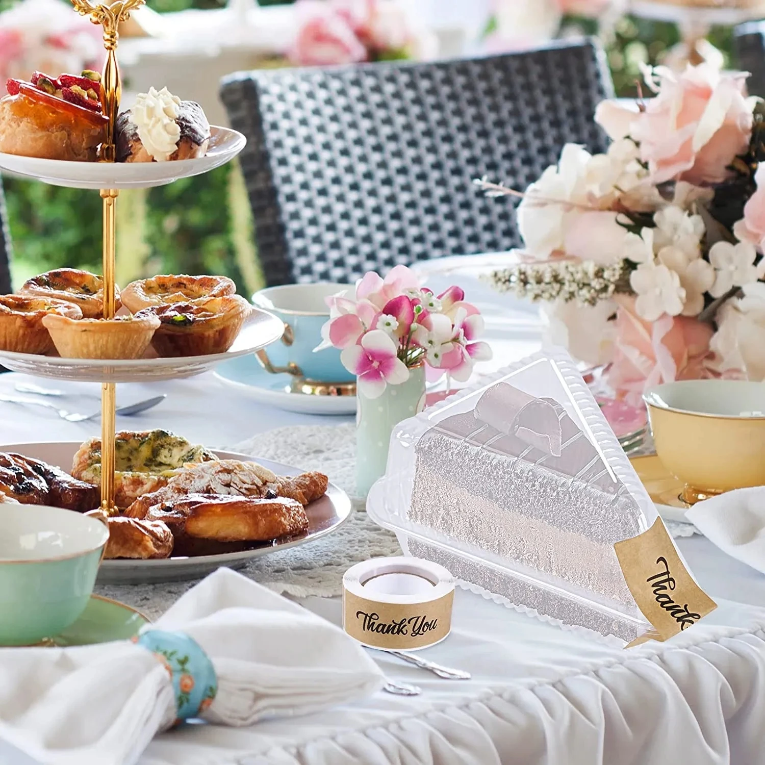 Wholesale Mousse Cake Dessert Packaging Plastic Clear Cake Recyclable Box