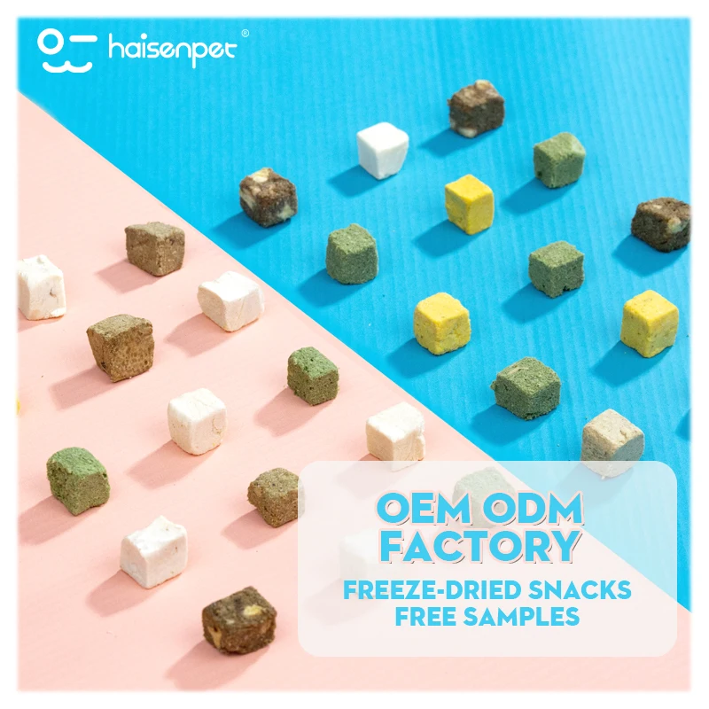 Free samples 100% Natural Pet Treats Snacks High Protein Various Flavors Freeze Dried Cat Dog Food