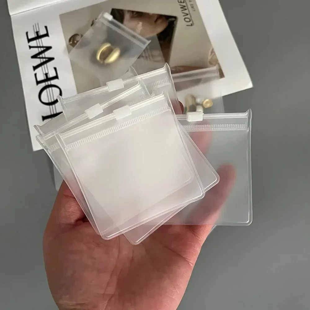 Wholesale  Custom Logo Packaging Transparent Plastic Bags Zipper Bag for Packaging Jewelry Bags