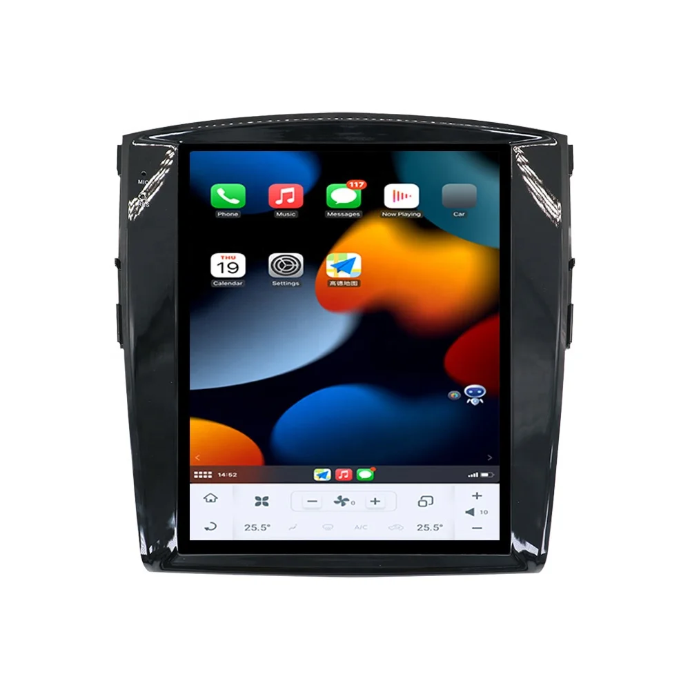 Android Qualcomm Tesla Style Screen For Mitsubishi Pajero V97 V93 Shogun Montero 2006+ Car GPS Navi Multimedia Player Head Unit