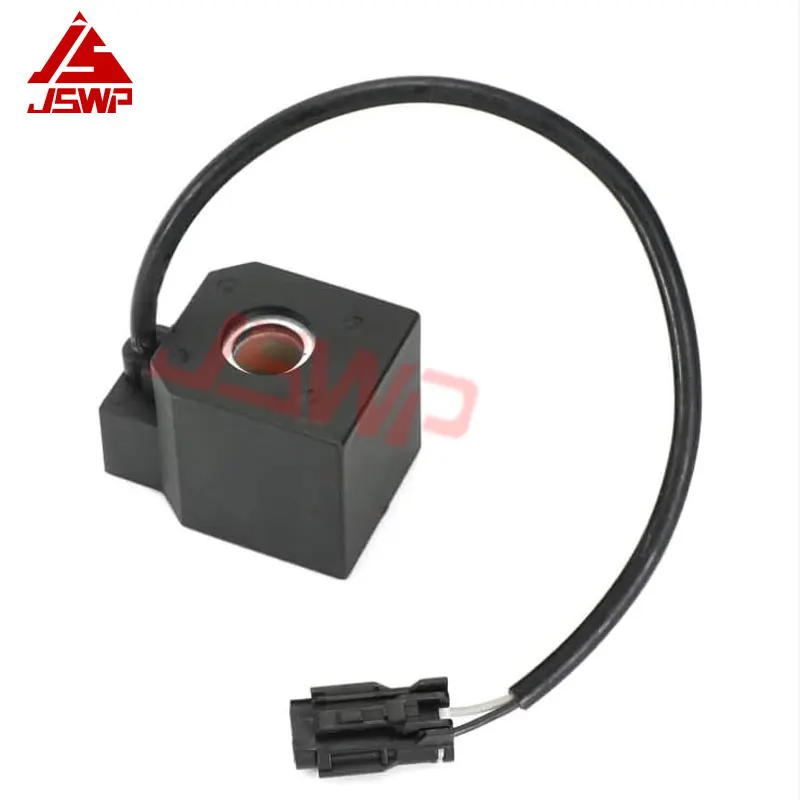 24V Square Solenoid Valve Coil EDH0427V-H EDH0427V Excavator Electric Part for R210-5 R220-5
