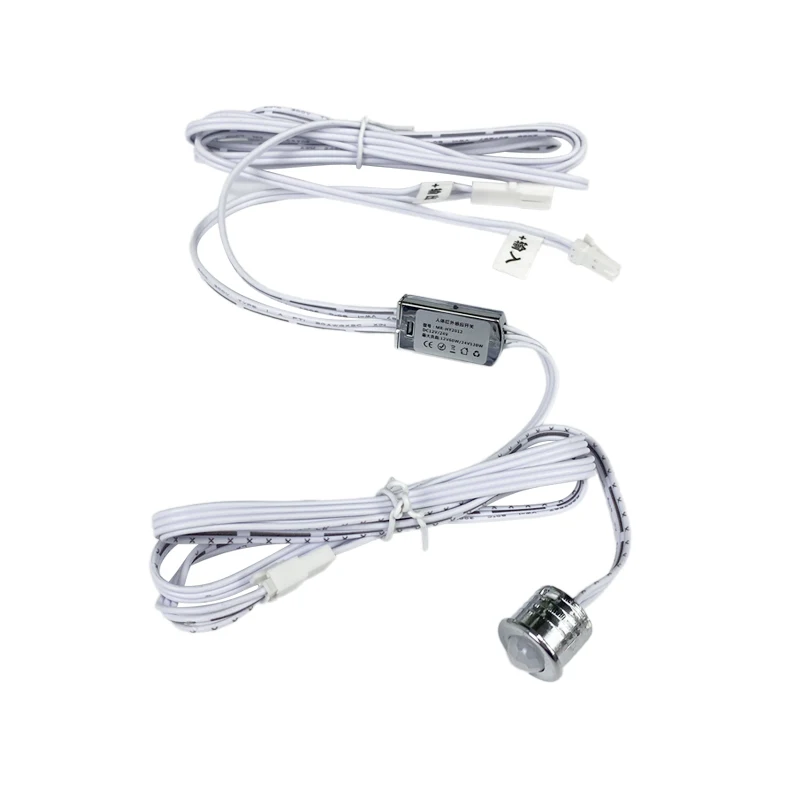 12v 24v Silver Led Human Body Infrared Induction  Sensor Switch Used For Wardrobe Light Switch Kitchen Cabinet Human Body Sensor