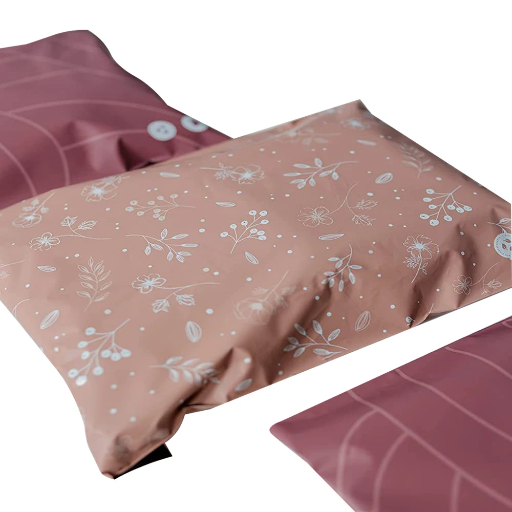 Hot selling wholesale 100% biodegradable sustainable cornstarch ecofriendly disposable fashion compostable colorful mailing bags