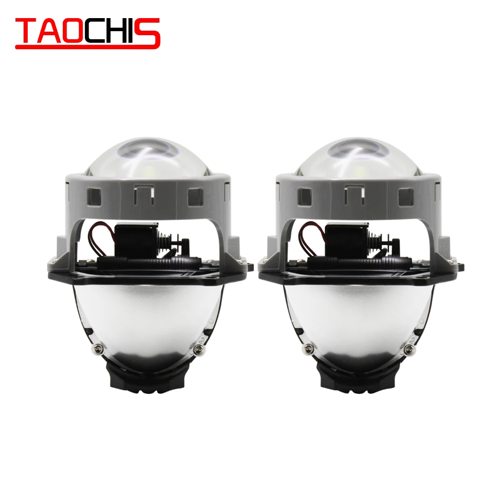 TAOCHIS A3+ A3 MAX BI LED Projector Lens 50W 4000LM 5500k 3.0 Inch for HELLA 3R High Beam Low Beam Car Light Upgrade