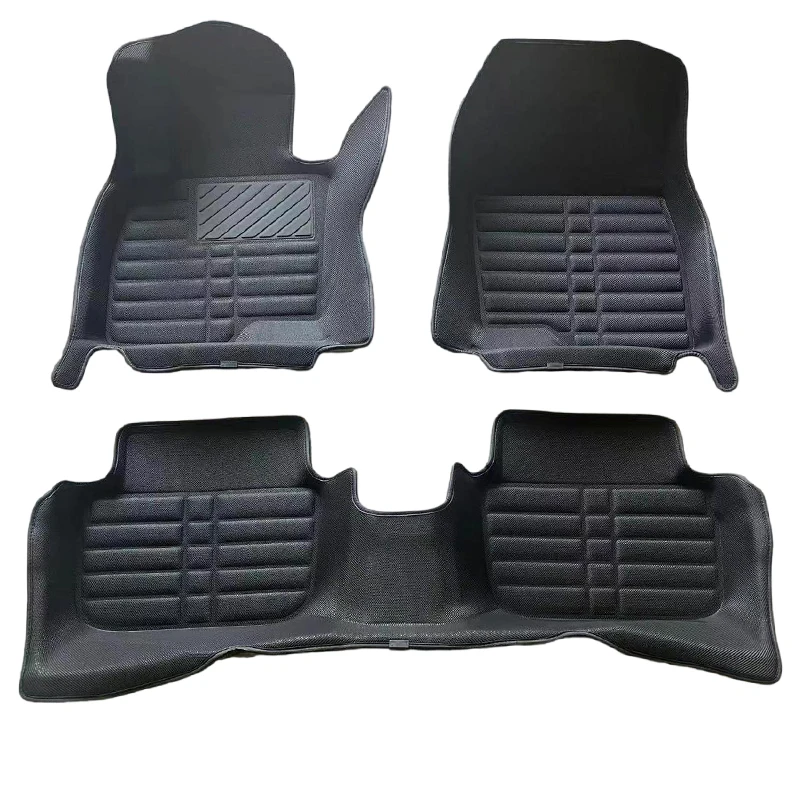 New wholesale low price customized hot sale luxury 5d all-weather waterproof non-slip pvc leather 7d car floor mats