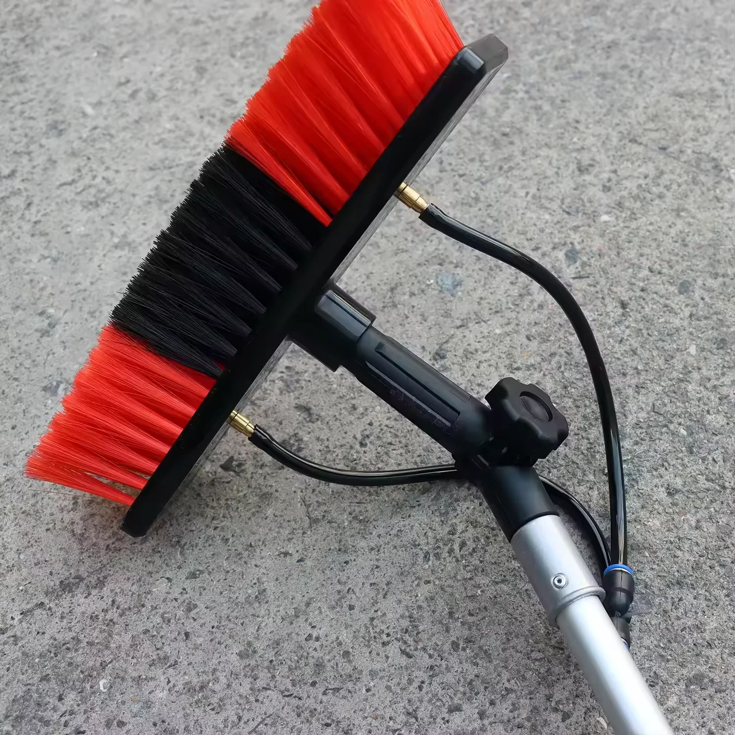 High Reach Strong Aluminum 40MM Diameter Strong Telescopic Pole Water Fed Soap Dispenser Cleaning Brush