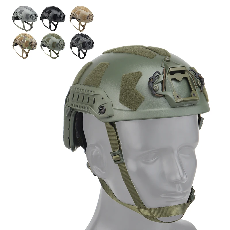 SIVI Amazon Hot Sale Lightweight Ultra High Cut Helmet Military Combat Helmet With Headphone Headband Groove Bulletproof Helmet