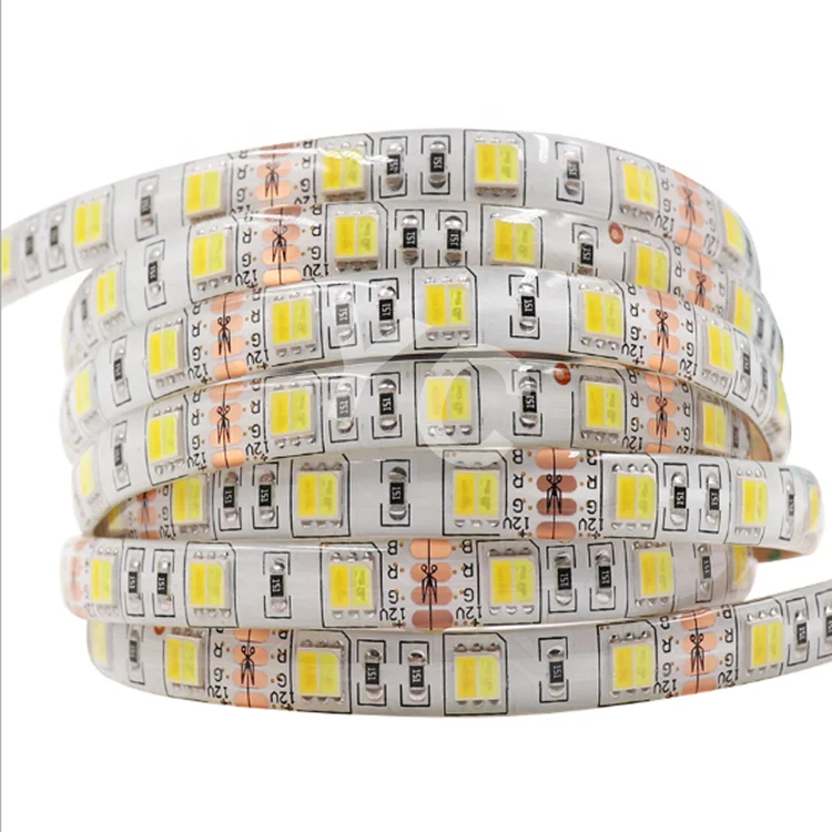 Высокие технологии 24V IP20 SMD5050 12 мм Световой Flex лампа Украшение светодиодные полосы света для