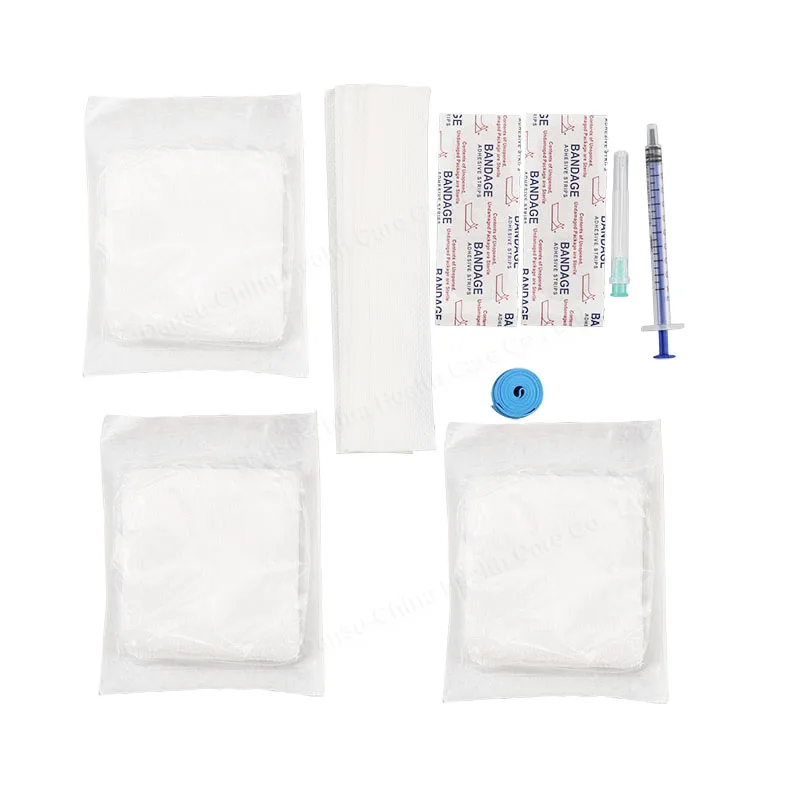 Disposable sterile dialysis on off catheter kit for hemodialysis dressing kits