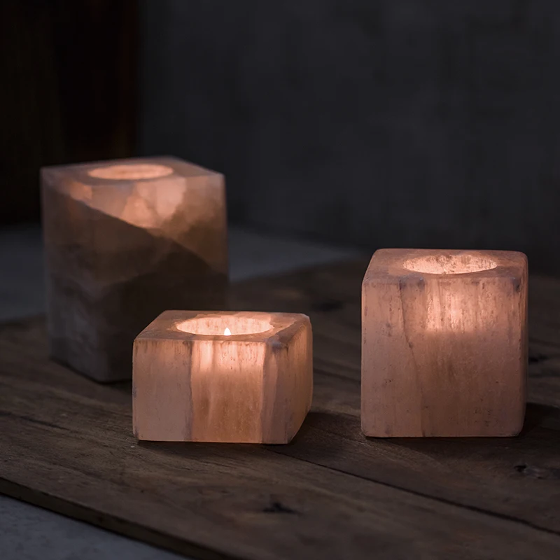 Креативные подсвечники из натурального кристалла