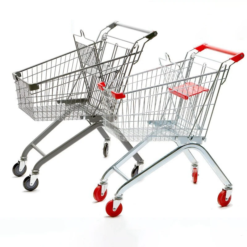 Изготовленная на заказ 130l металлическая тележка для покупок в американском стиле Walmart