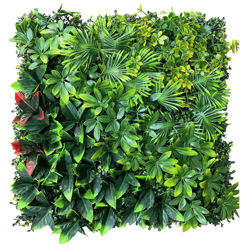 50*50cm Artificial Plant Wall Panels Lawn Plastic Hanging Artificial Grass Wall for Interior Wall Decoration