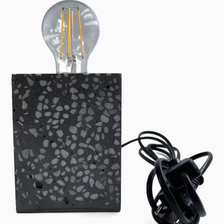 Concrete Lamp Cement Bed Side Night Lights Modern Table Lamps Luxury led Table Light Lamp for Home Decor