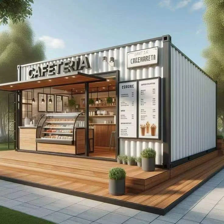cheap price 10/20ft container bar cafe/shop/booth store mobile kitchen container