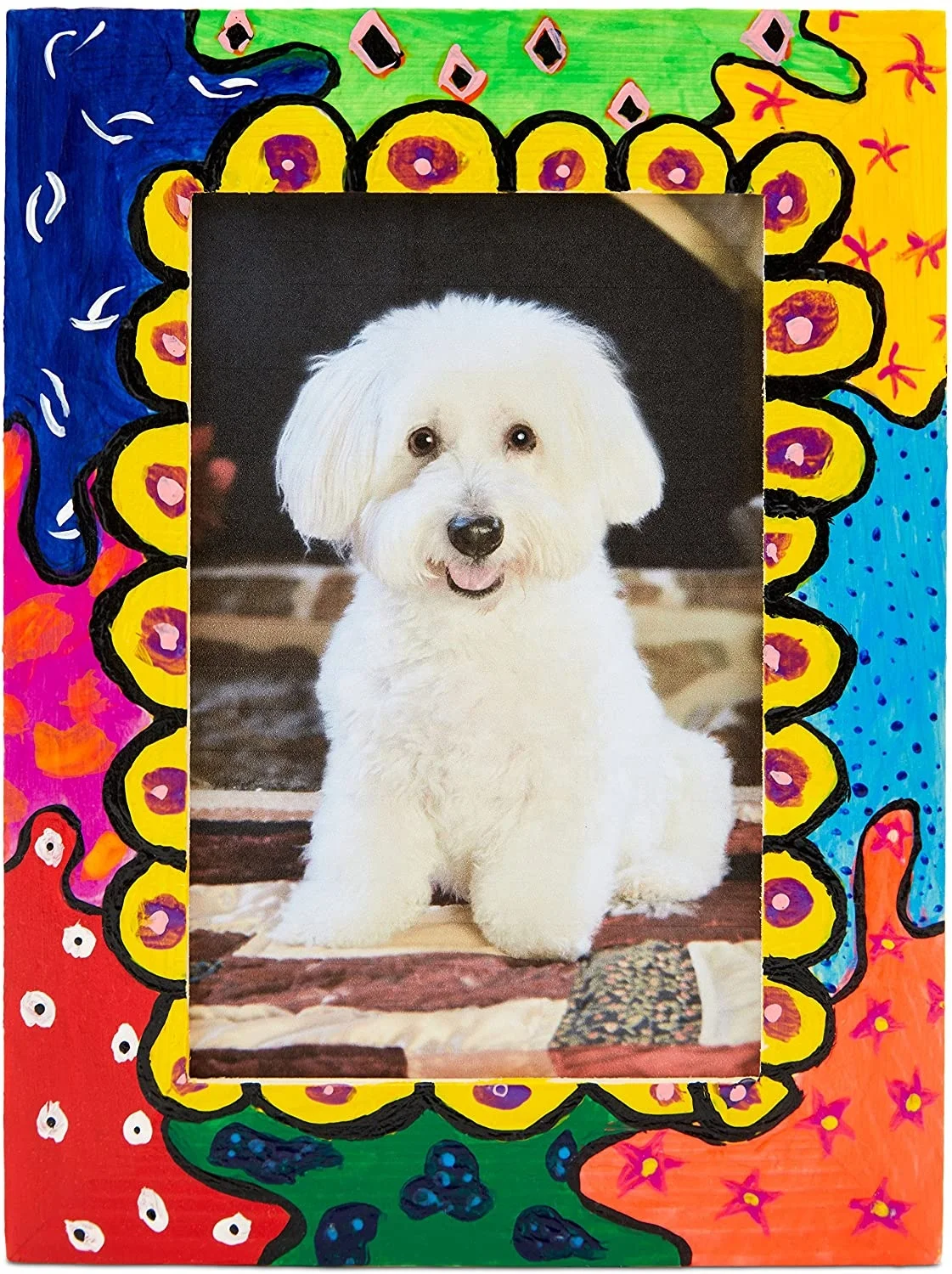 Unfinished solid pine wood DIY craft photo frame, handicraft DIY painting project, suitable for adult and children handicrafts