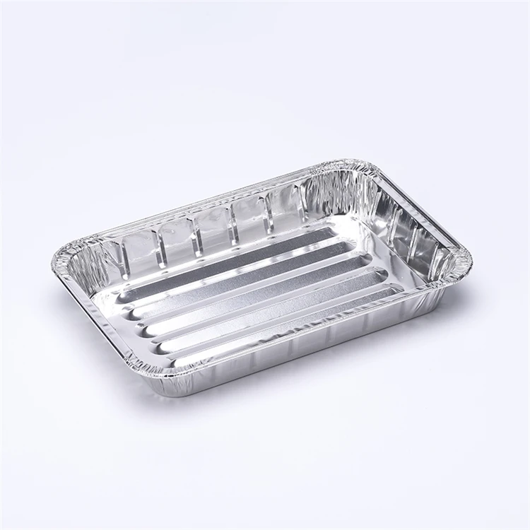 customizable high quality square aluminum foil container 1200ml
