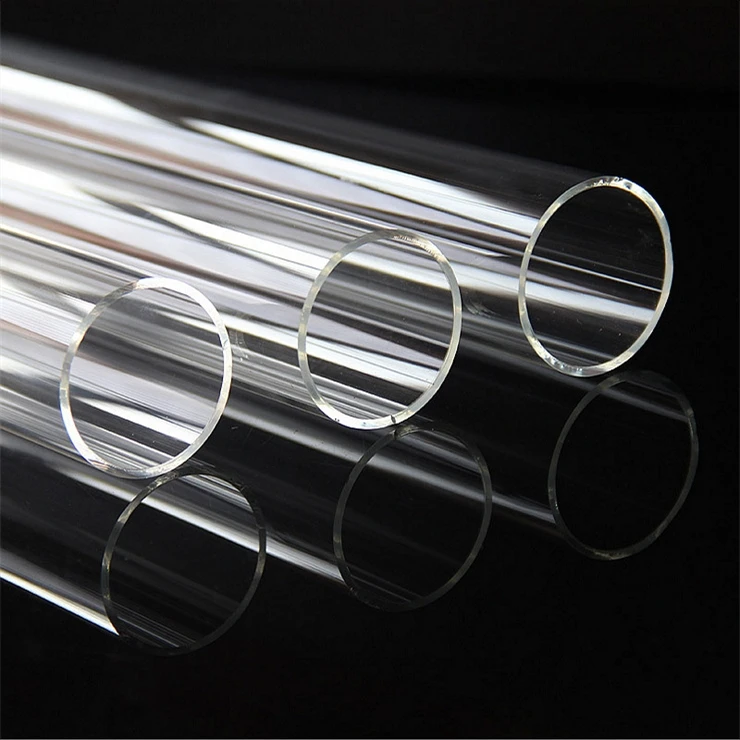 Factory Custom Round Temperature Resistant Borosilicate Clear Glass Tube