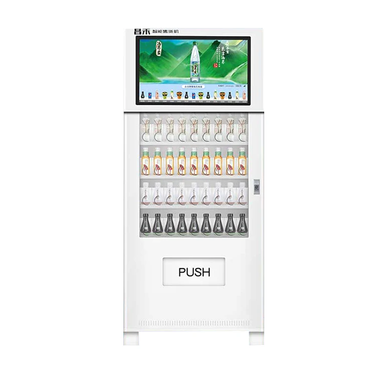 
China Wholesale Price Bottled Water Beer Cold Drink Auto Snack Vending Machine 