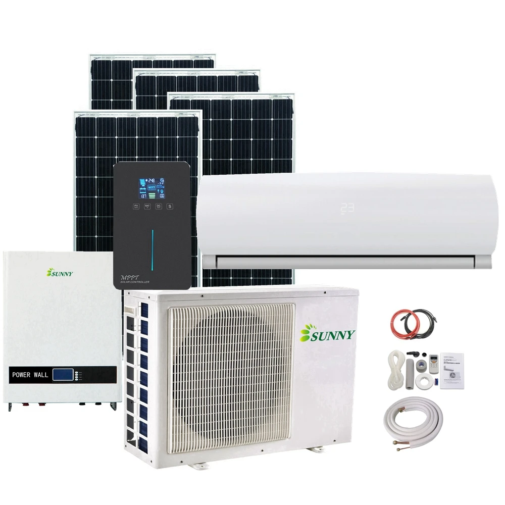 Customization solar powered  inverter air conditioner Price 24V 48V DC off grid Mini split  air conditioning with  solar system