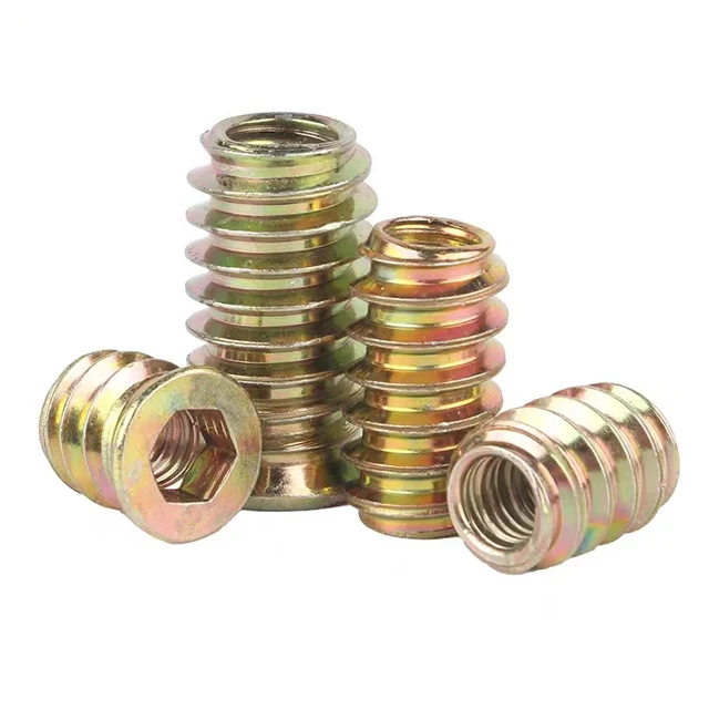Furniture Fasteners preembedded connection hammer nut Woodworking internal and external braces Furniture cnecting screw