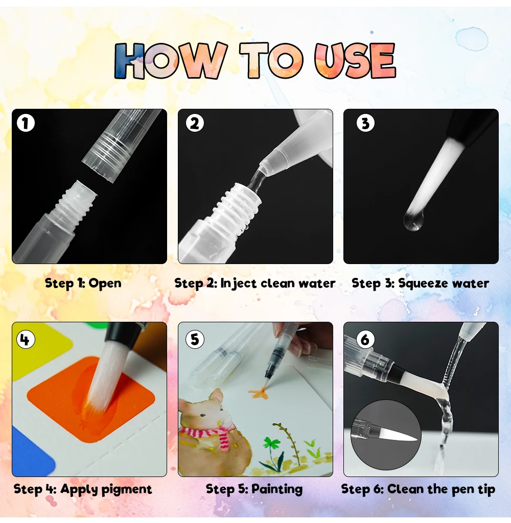 KHY Custom Refill Ink Graffiti Paint Refil Can Painting Refillable Water Empty Marker Pen