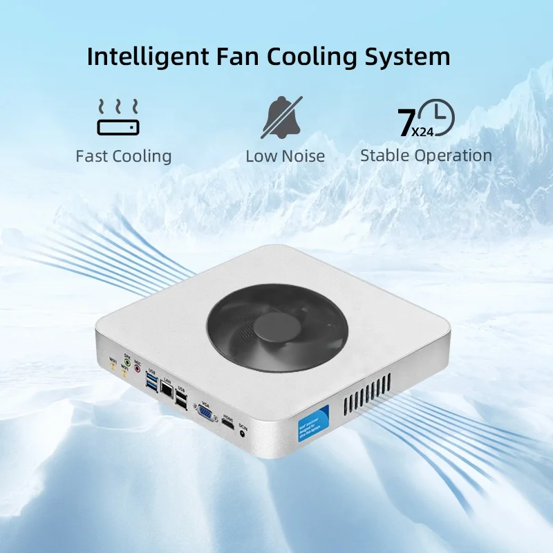 Small Form Factor PC Core i5 4200U 4K HTPC VGA USB WiFi Gigabit Ethernet Linux Win10 Office Mini Computer