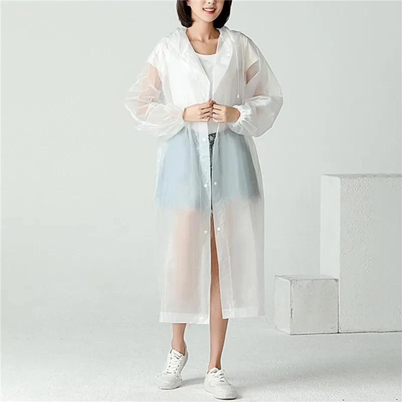 High Quality Raincoat EVA Unisex Raincoat Thickened Waterproof Rain Coat Women Men Camping Waterproof Rainwear Suit