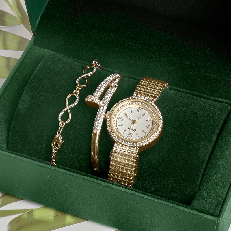 Женские наручные часы с ремешком из нержавеющей стали