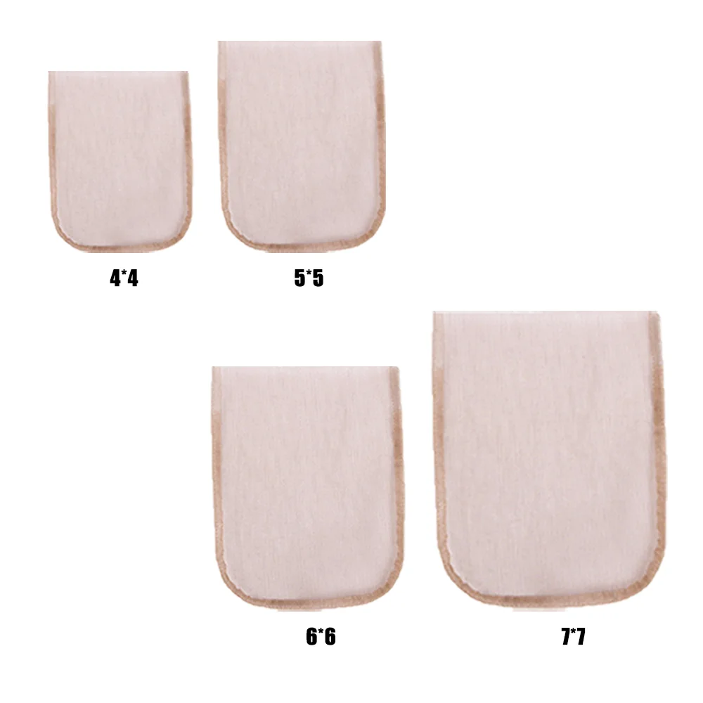 ML Wholesale 4 * 4 5 * 5 and other sizes of hair block net bottom lace hair net wig tools