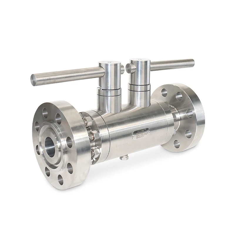 Double block and bleed ball valve flange DBB ball valve manifold ss316l block and bleed needle valve