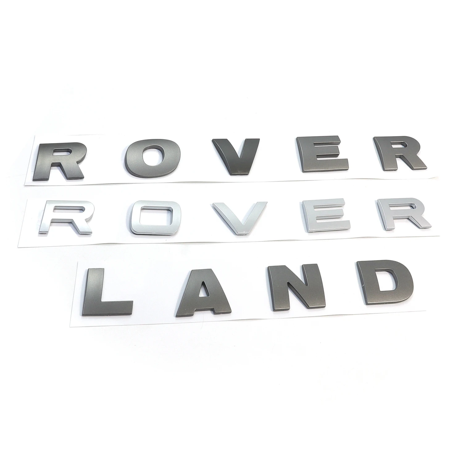 Letter Black Chrome 3D Plastic Car Accessories Plating ABS Customized Logo High Quality Waterproof auto stickers back of car