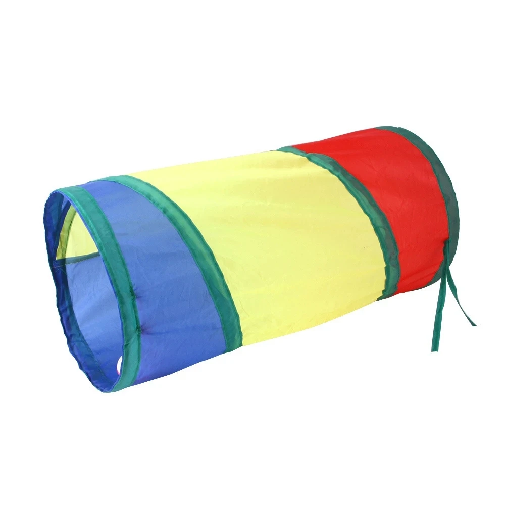 Interactive Filled Funny Cat Stick Toy Three-way Cats Rainbow Tunnel