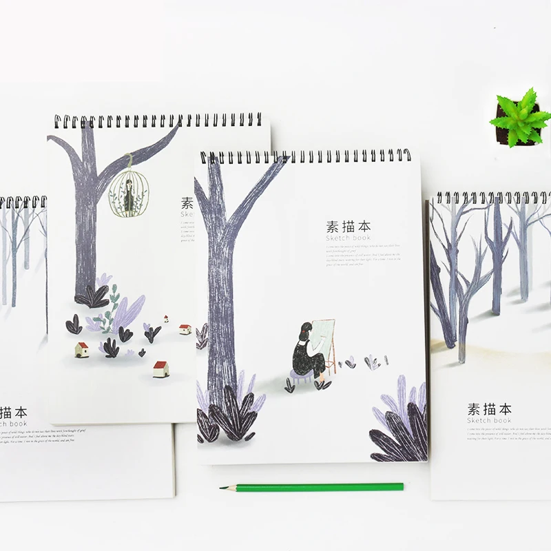 
Stationary supplier customized school origin type hardcover recycled A4 sketch book Practical Paper sketch books 