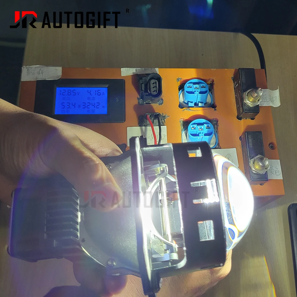 New High Power 130W Bi LED Projector Lenses Headlights Car Light Accessories 6000K Retrofit Kits 3.0 inch Fan Heatsink Build-in