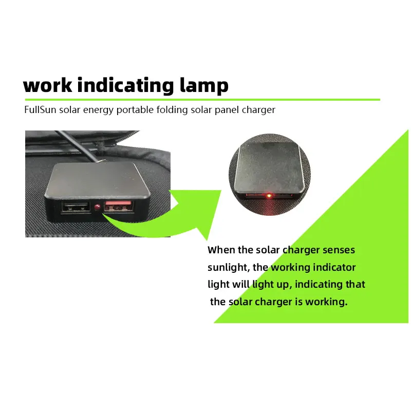 Fullsun 30W outdoor power bank multi charger portable foldable solar panel charger