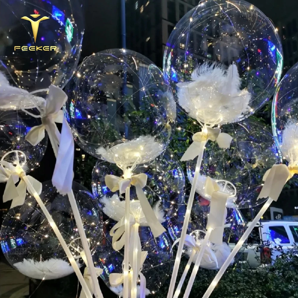 Transparent Balloons And Korean Wrapper Flower Wrapping Paper