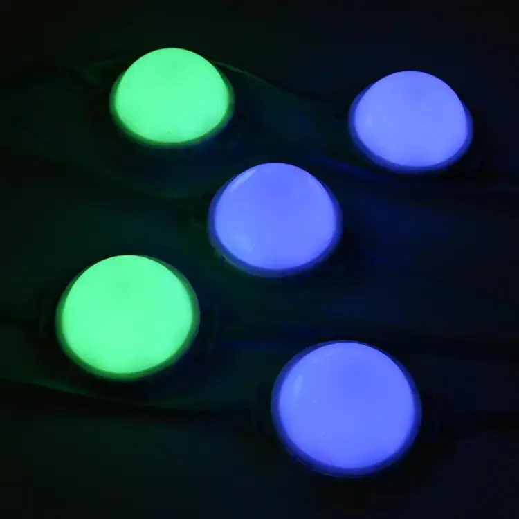 80 мм светодиодный умный пиксельный свет стандарт DMX512(UCS512C3 RGB/RGBW DC24V адресуемый пиксель IP68 матовый Алмазный Плоский прозрачный чехол