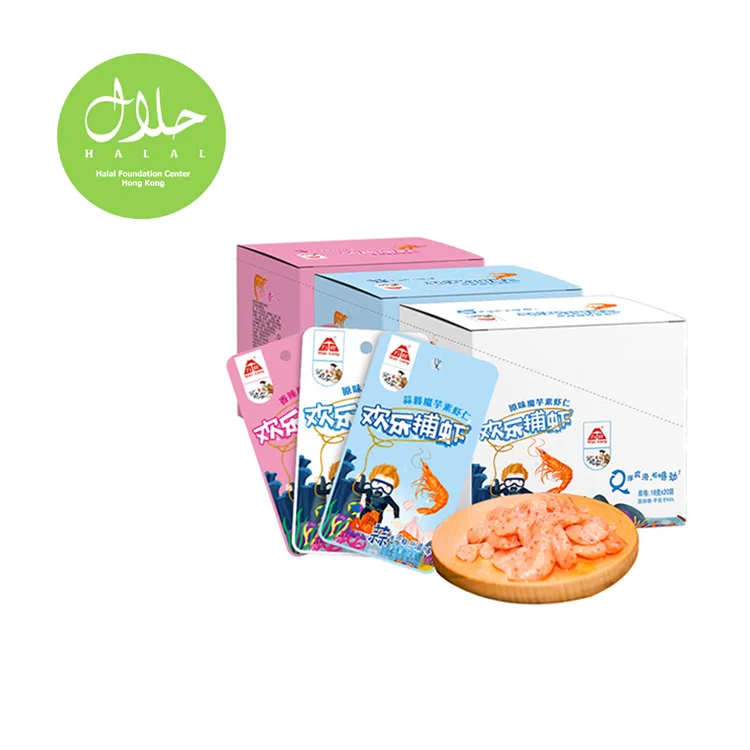 
Delicious Healthy Spicy Konjac Shrimp Snacks For Halal Food 