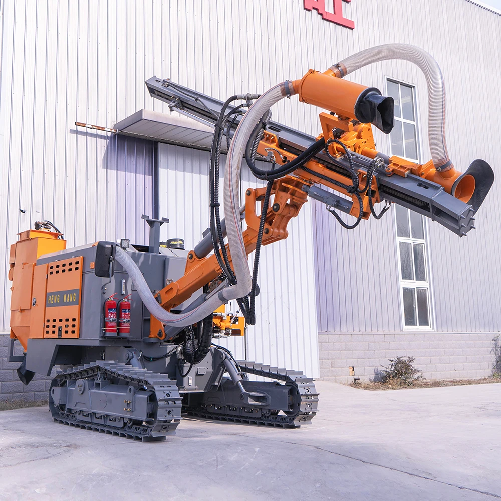 hengwang Crawler DTH integrated dth drilling rig Open Mountain blast hole drilling machine