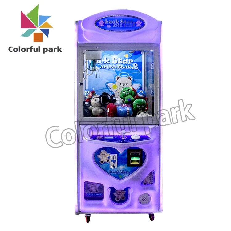  teddy bear vending arcade coin operated claw crane machine lucky star for