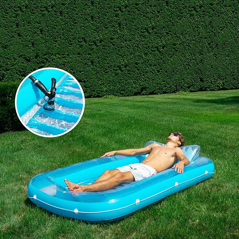 Manufacturer of Hot Water Shark Float Outdoor Purple smiley Fish Inflatable Net Bed