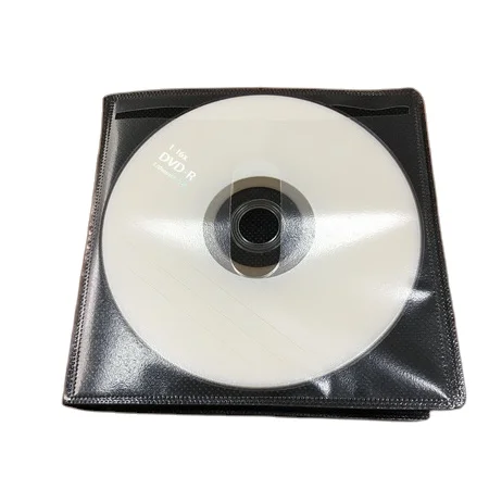 Non-woven PP CD DVD Sleeve with Different Material Gram/thickness Clear white colors 100pcs in One Pack