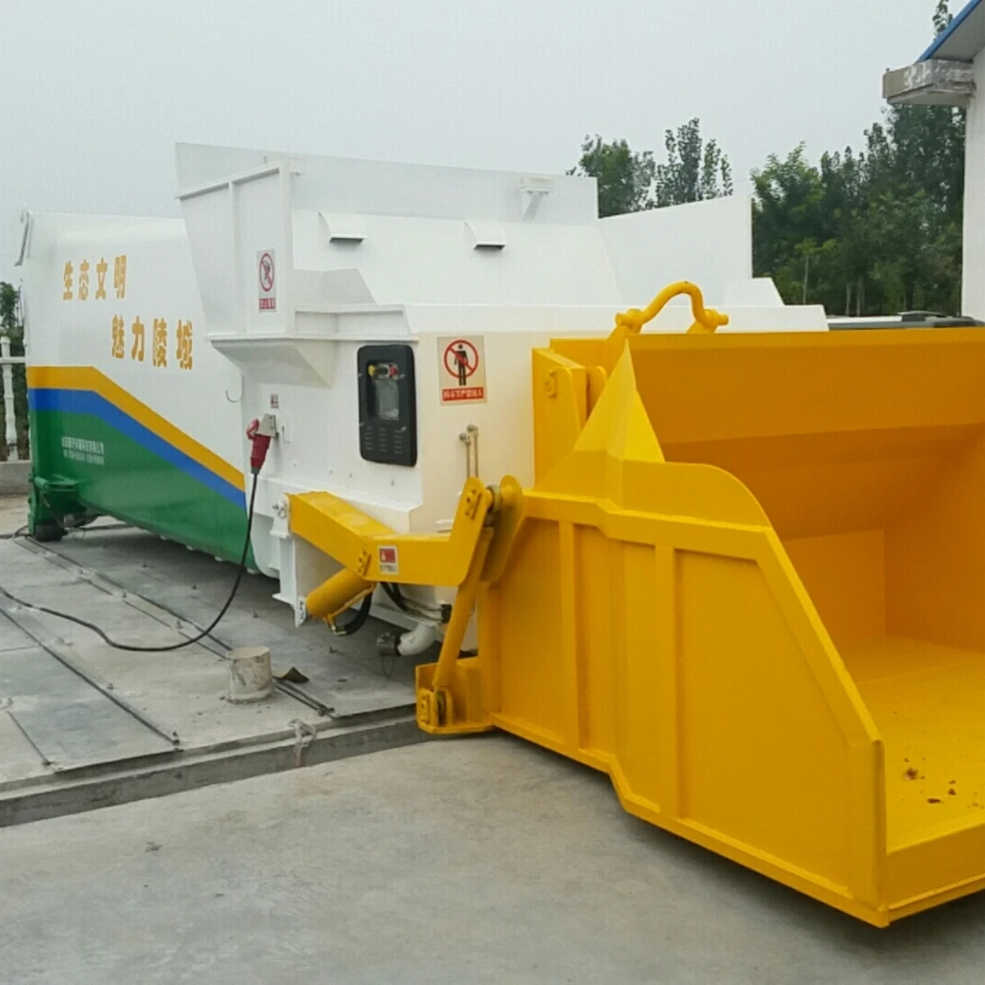 9 cubic meter Garbage Bin Multiple Loading Methods Garbage Compactor Truck Rubbish Container